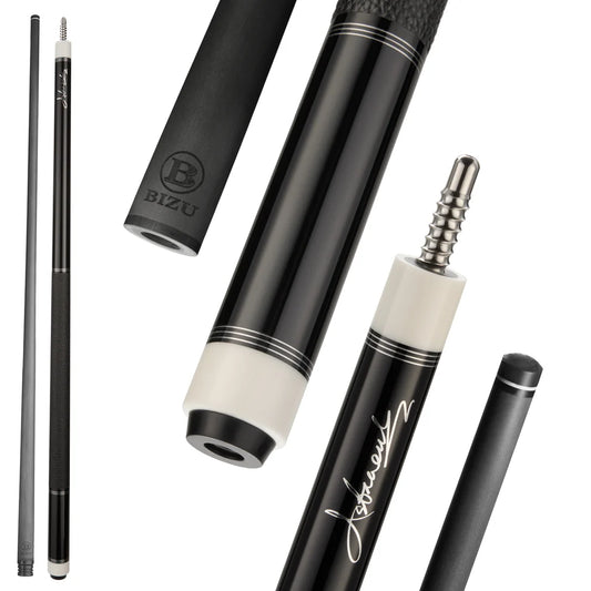 NEBULA 58 inch carbon fiber pool cue Black Comet with leather grip and radial joint low deflection billiard cue