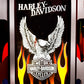 Rock-Ola Bubbler Harley-Davidson Flames CD Jukebox Brushed Aluminum - Gaming Blaze