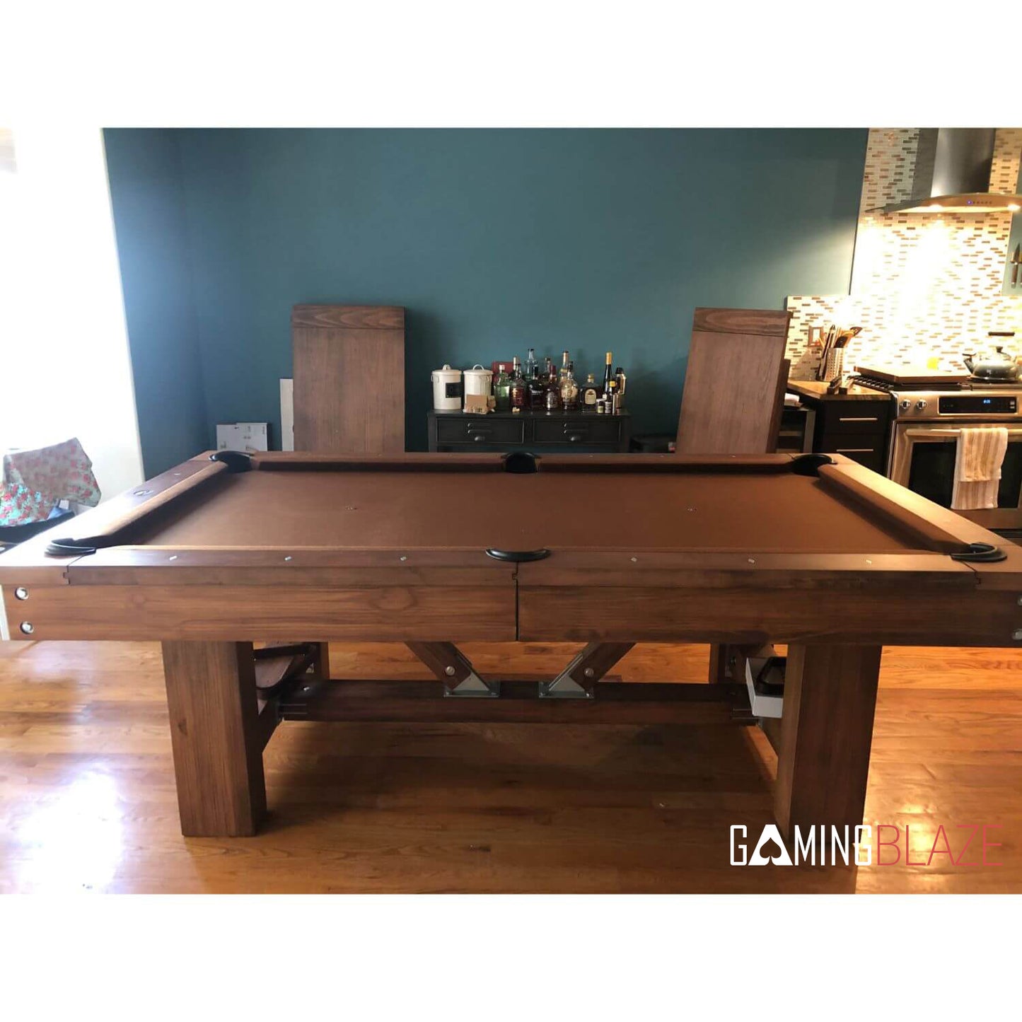 Playcraft Willow Bend Slate Pool Table w/ Dining Top & Bench