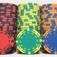 JP Commerce Z Striped 500 Piece Clay Poker Chip Set 13.5 gram - Gaming Blaze