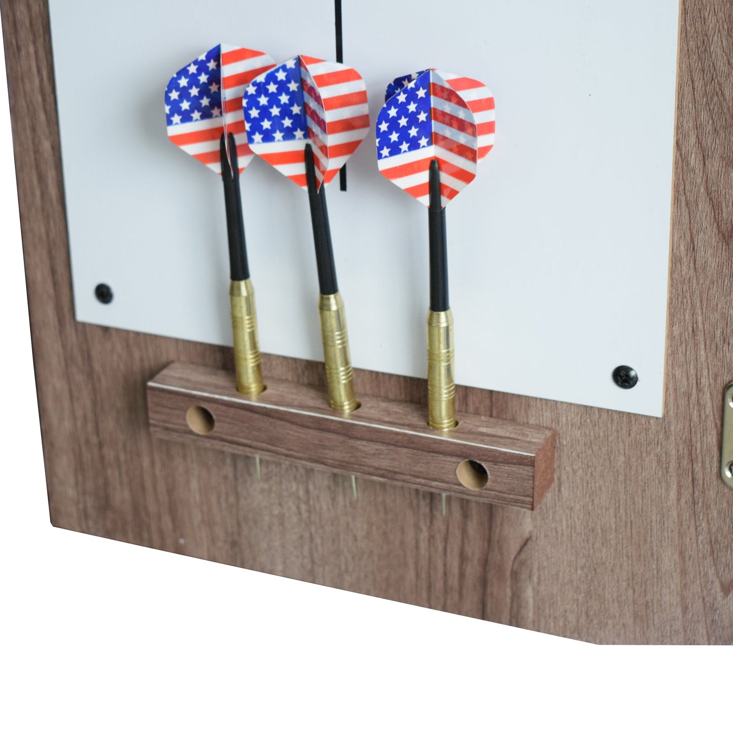 Hathaway Winchester Driftwood Dartboard Cabinet Set - Gaming Blaze