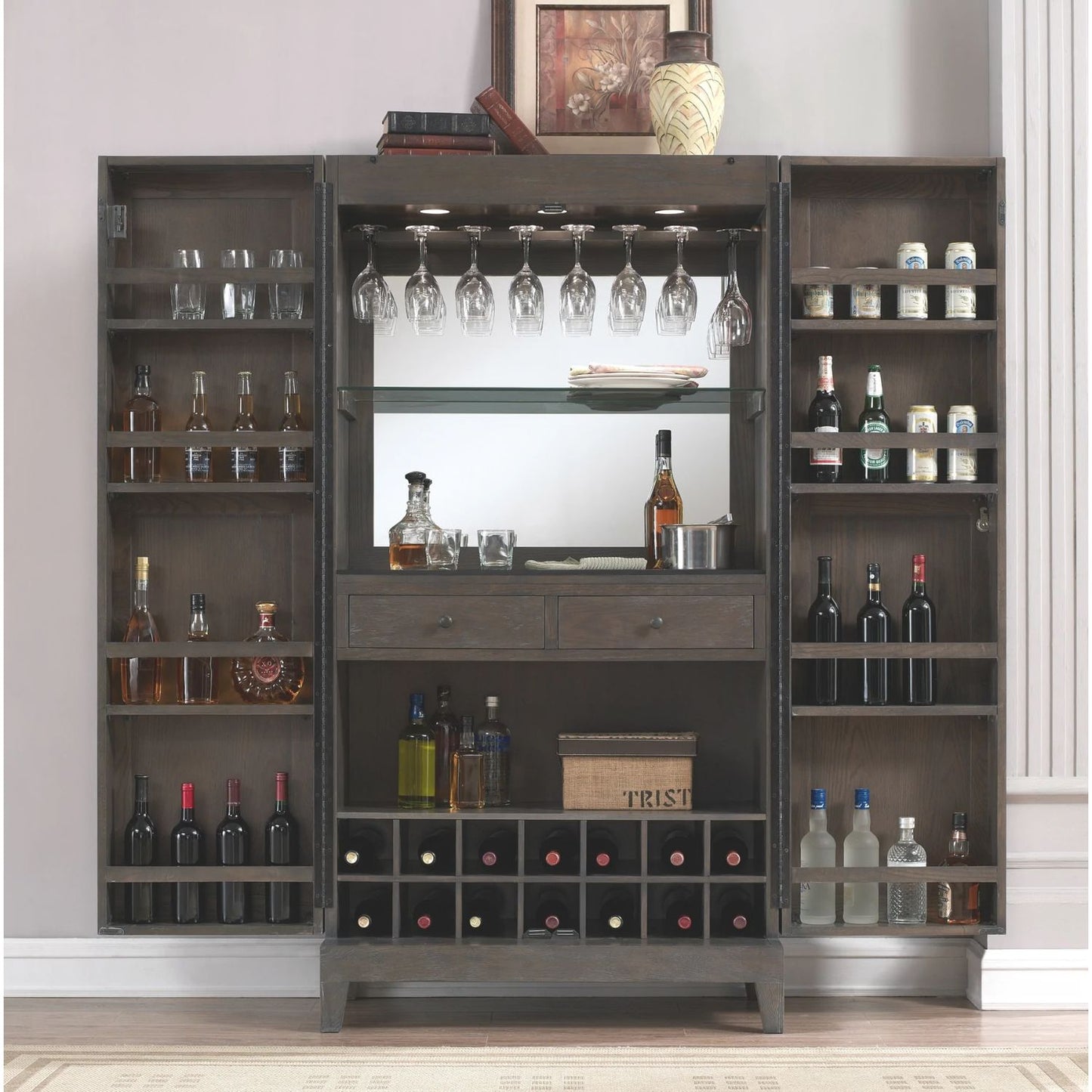 American Heritage Fairfield Wine Cabinet - Gaming Blaze