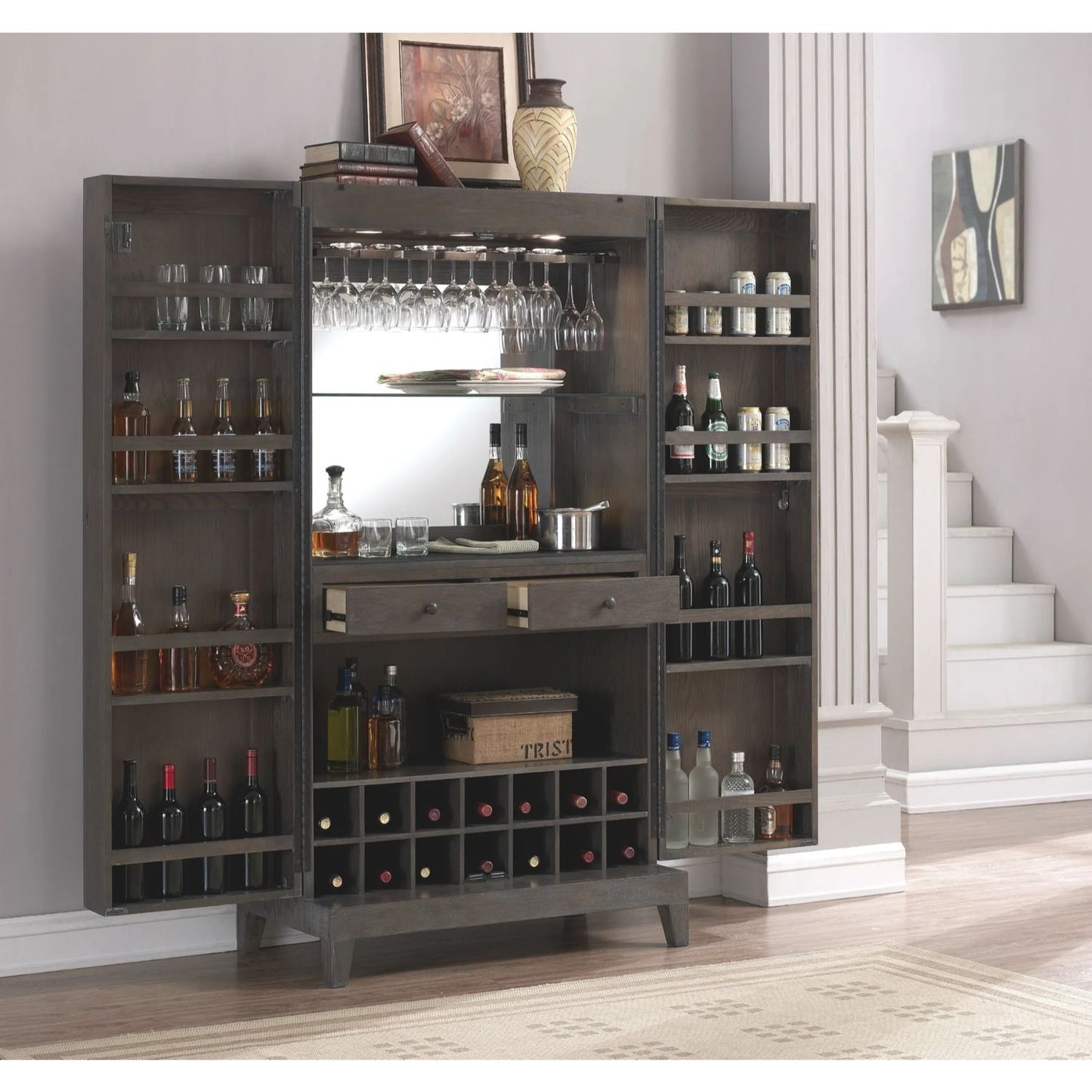 American Heritage Fairfield Wine Cabinet - Gaming Blaze