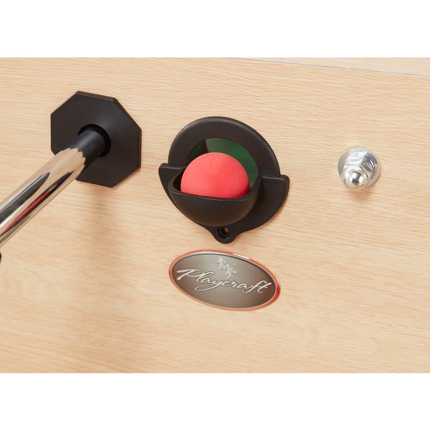 Playcraft Milan European Foosball Table Light Maple Finish - Gaming Blaze