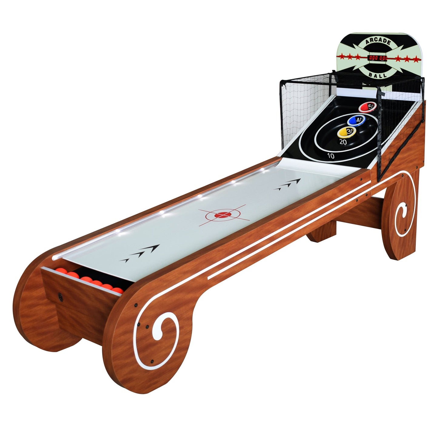 Hathaway Boardwalk Arcade 8ft Skee Ball Table - Gaming Blaze