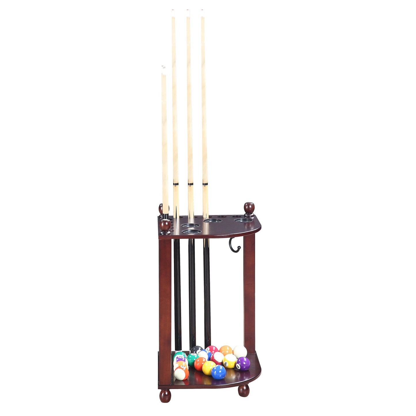Hathaway Regent Mahogany Pool Corner Cue Rack - Gaming Blaze