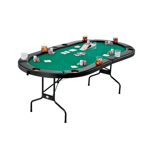 Fat Cat Texas Holdem 84" Folding Poker Table - Gaming Blaze