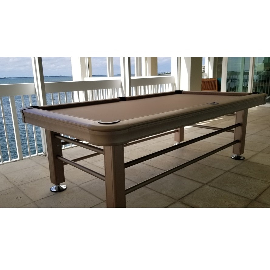 Imperial 8ft Outdoor Pool Table All Weather with Playing Accessories - Gaming Blaze