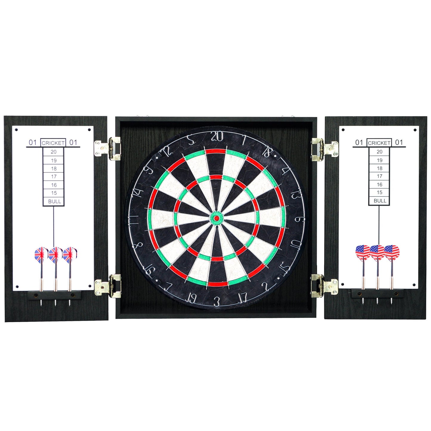 Hathaway Winchester Black Dartboard Cabinet Set - Gaming Blaze