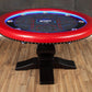BBO Poker Tables Ginza LED Black Round Poker Table