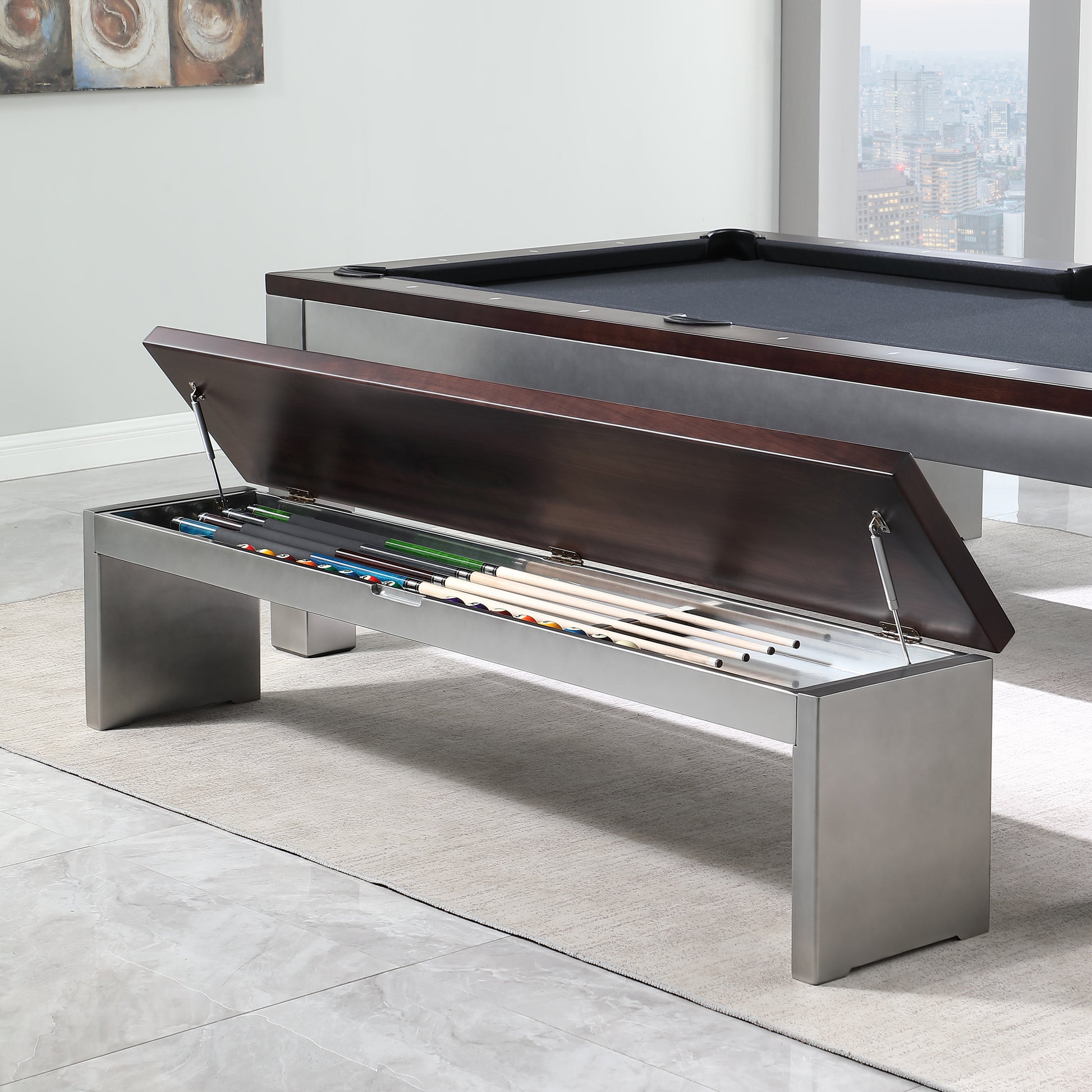 Playcraft Genoa Slate Pool Table with Dining Top - Gaming Blaze