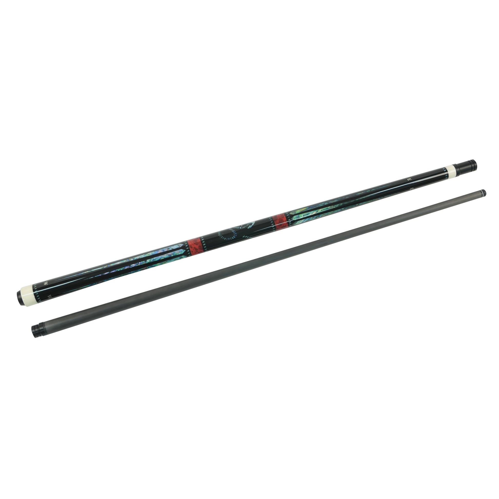 Japanese carbon fiber shaft with Kamui tip on BIZU MOON SPEED cue