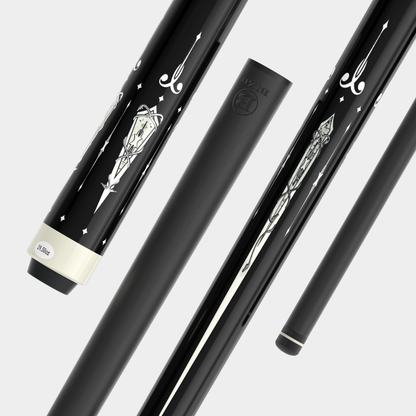 BIZU MOON SPEED 58" Carbon Fiber Billiard Pool Cue – White Cloud