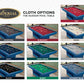 Hudson 8 ft modern pool table in blue with solid wood construction and slate playing surface in contemporary living room