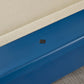 Hudson 8 ft modern pool table in blue with solid wood construction and slate playing surface in contemporary living room