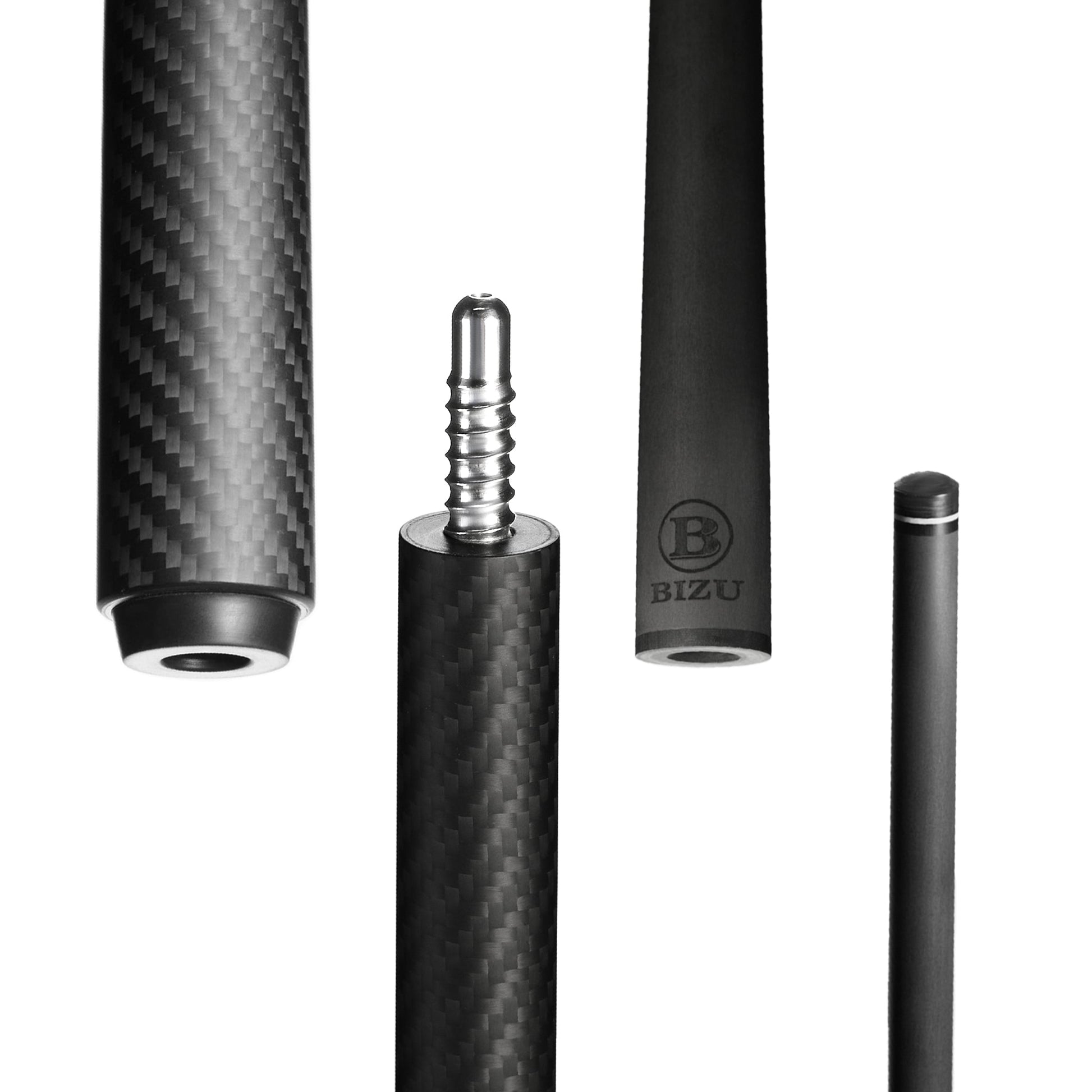 Full view of MARS IMPACT full carbon fiber billiard pool cue