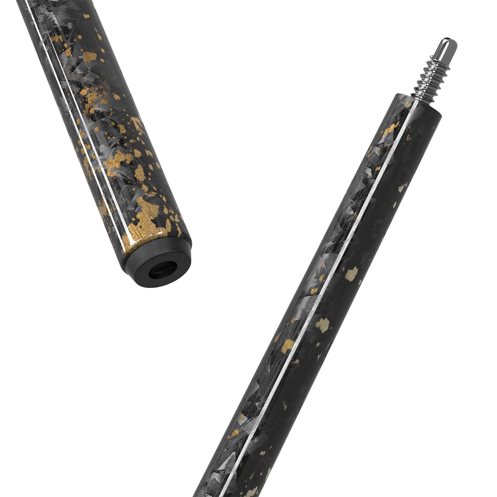 Toray T800 carbon fiber shaft detail on MARS IMPACT cue
