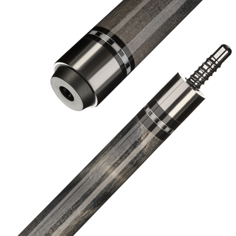 Multi-layer paint process detail on MOON SPEED carbon fiber cue