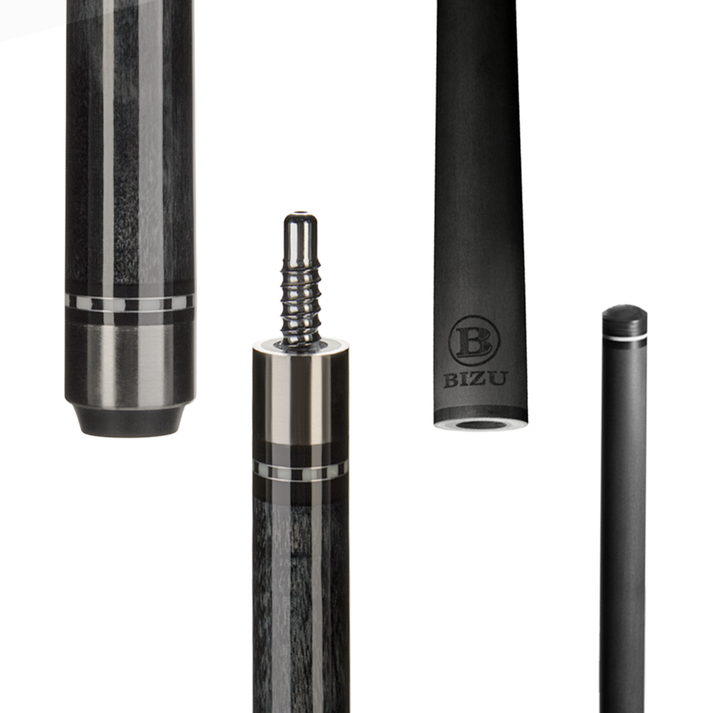 Japanese carbon fiber shaft on MOON SPEED billiard pool cue