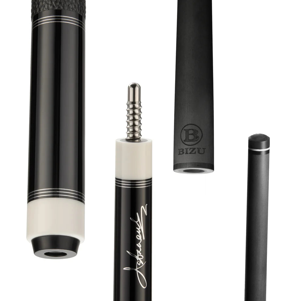 NEBULA 58 inch carbon fiber pool cue Black Comet with leather grip and radial joint low deflection billiard cue
