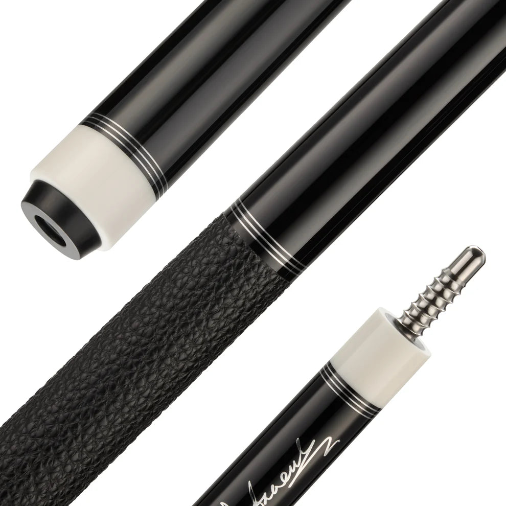 NEBULA 58 inch carbon fiber pool cue Black Comet with leather grip and radial joint low deflection billiard cue