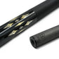 Full view of NEBULA Blocks carbon fiber billiard pool cue