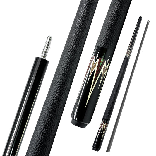 Toray T800 carbon fiber shaft detail on NEBULA pool cue