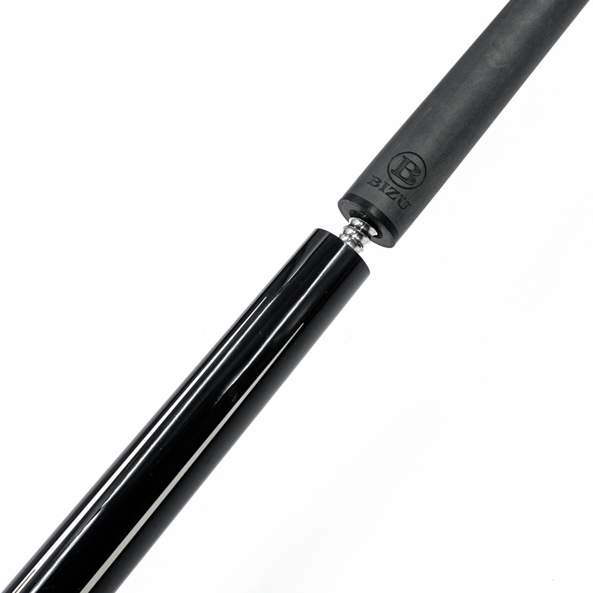 Microfiber leather wrap grip detail on NEBULA pool cue
