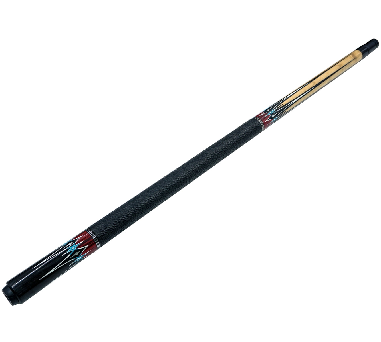 NEBULA 58" Carbon Fiber Pool Cue – Microfiber Leather Wrap | Flames