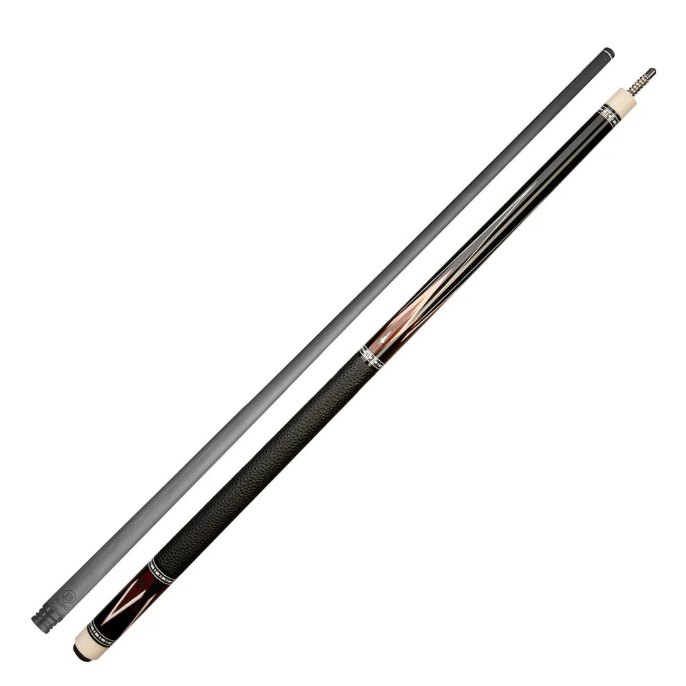 NEBULA 58 inch carbon fiber pool cue midnight storm design with leather grip and radial joint low deflection billiard cue