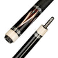 NEBULA 58 inch carbon fiber pool cue midnight storm design with leather grip and radial joint low deflection billiard cue