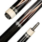 NEBULA 58 inch carbon fiber pool cue midnight storm design with leather grip and radial joint low deflection billiard cue