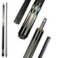 NEBULA 58 inch carbon fiber pool cue phantom prism design with leather grip and radial joint low deflection billiard cue
