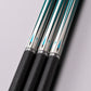 Microfiber leather wrap grip detail on NEBULA Dreamlike Jade cue