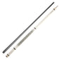 NEBULA 58 inch white carbon fiber pool cue with leather grip and radial joint low deflection billiard cue