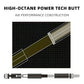 NEBULA 58 inch white carbon fiber pool cue with leather grip and radial joint low deflection billiard cue