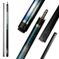 Ocean Star blue dream carbon fiber pool cue 58 inch toray t800 shaft low deflection billiard cue professional