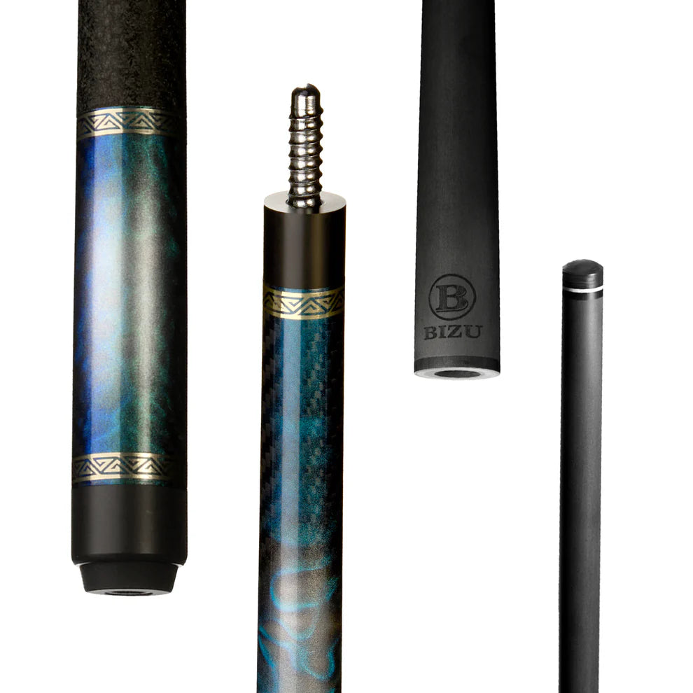Ocean Star blue dream carbon fiber pool cue 58 inch toray t800 shaft low deflection billiard cue professional