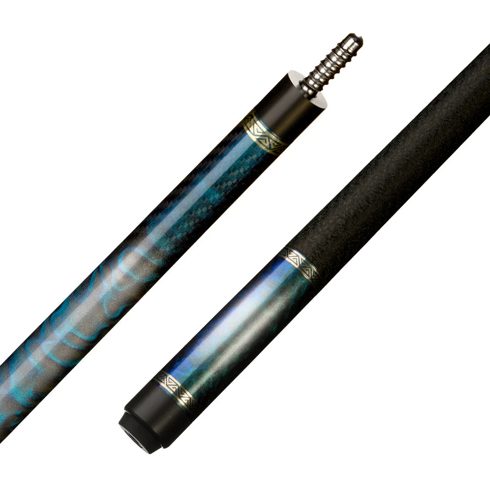Ocean Star blue dream carbon fiber pool cue 58 inch toray t800 shaft low deflection billiard cue professional