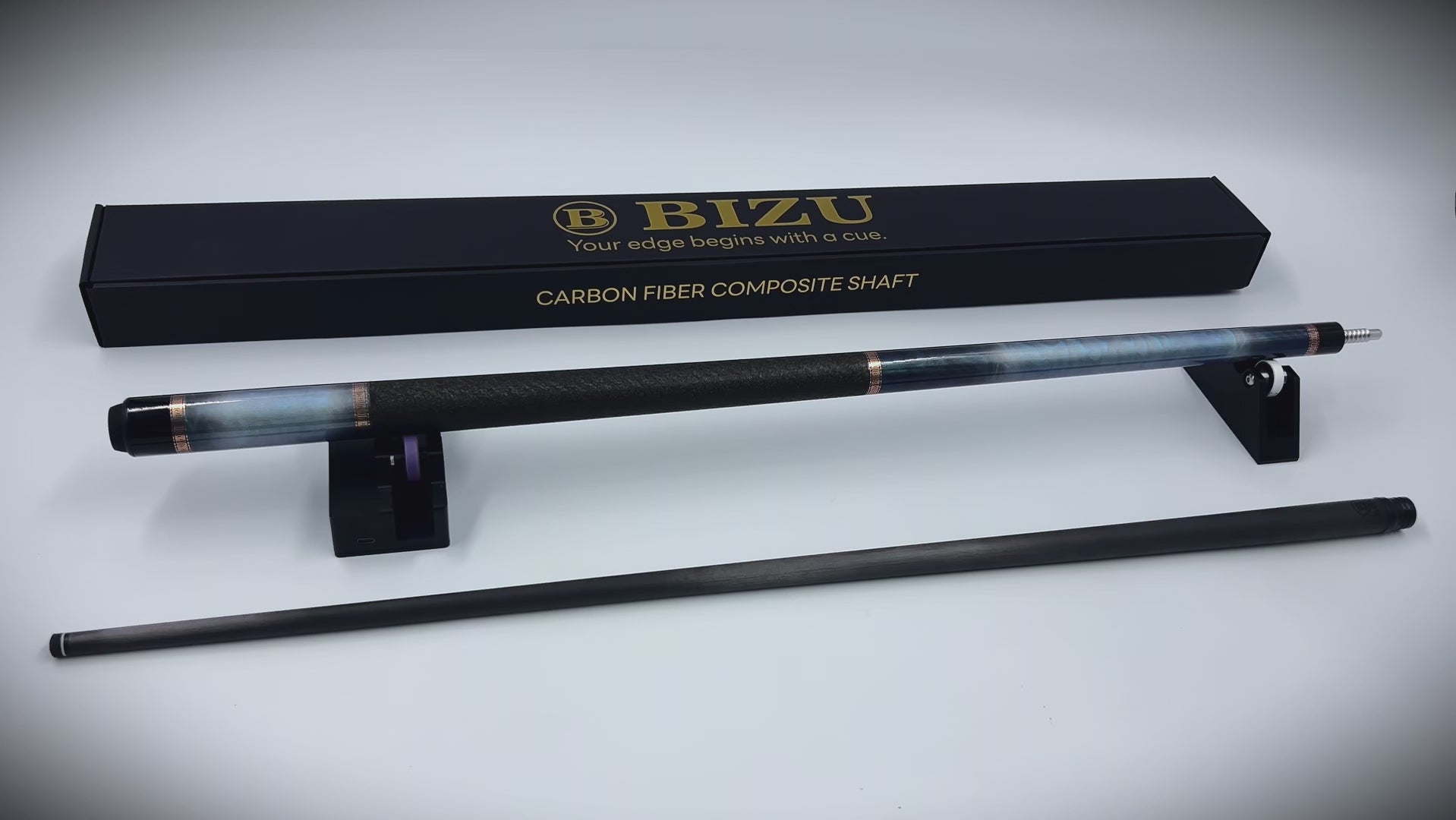 Ocean Star blue dream carbon fiber pool cue 58 inch toray t800 shaft low deflection billiard cue professional