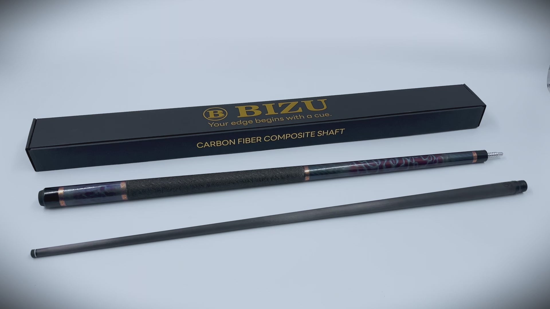 Ocean Star Atlantis carbon fiber pool cue 58 inch toray t800 shaft kamui tip low deflection professional billiard cue