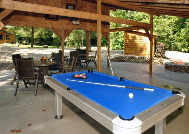 Imperial 7ft Outdoor Pool Table All Weather with Playing Accessories - Gaming Blaze