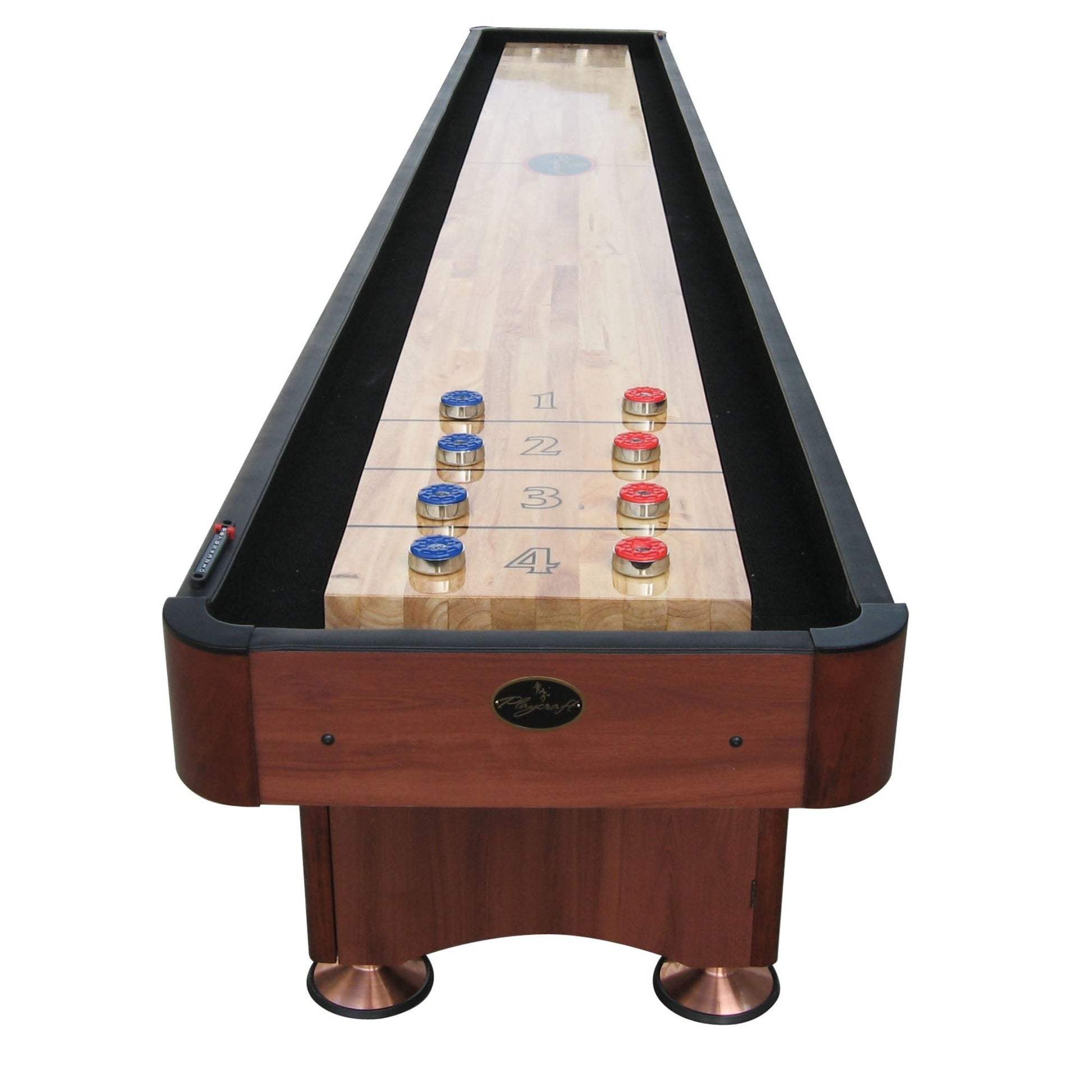 Playcraft Woodbridge Shuffleboard Table with Playing Accessories - Gaming Blaze