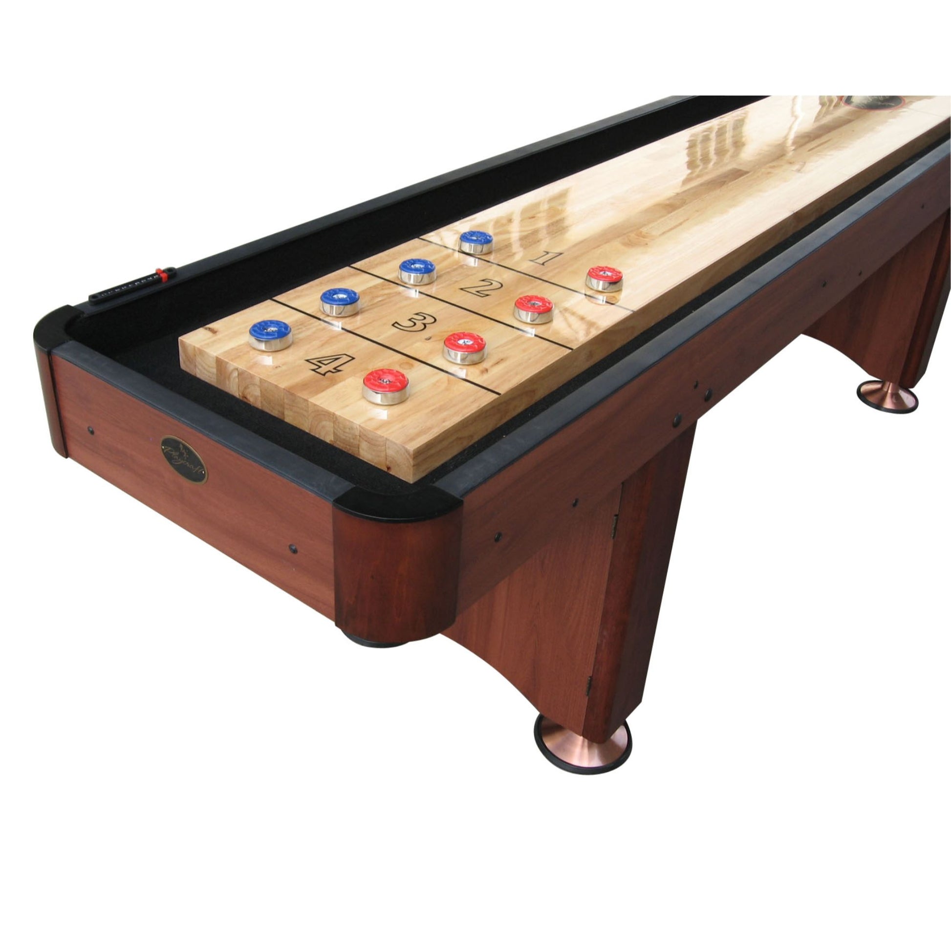 Playcraft Woodbridge Shuffleboard Table with Playing Accessories - Gaming Blaze