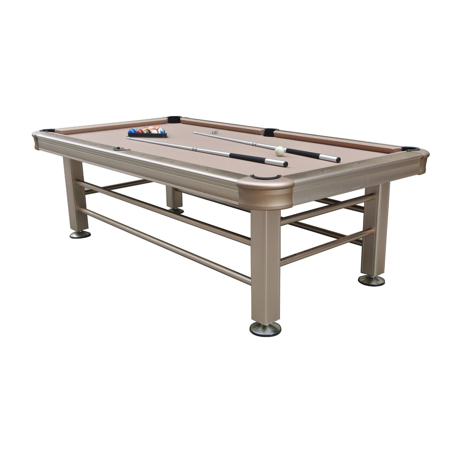 Imperial 8ft Outdoor Pool Table All Weather with Playing Accessories - Gaming Blaze