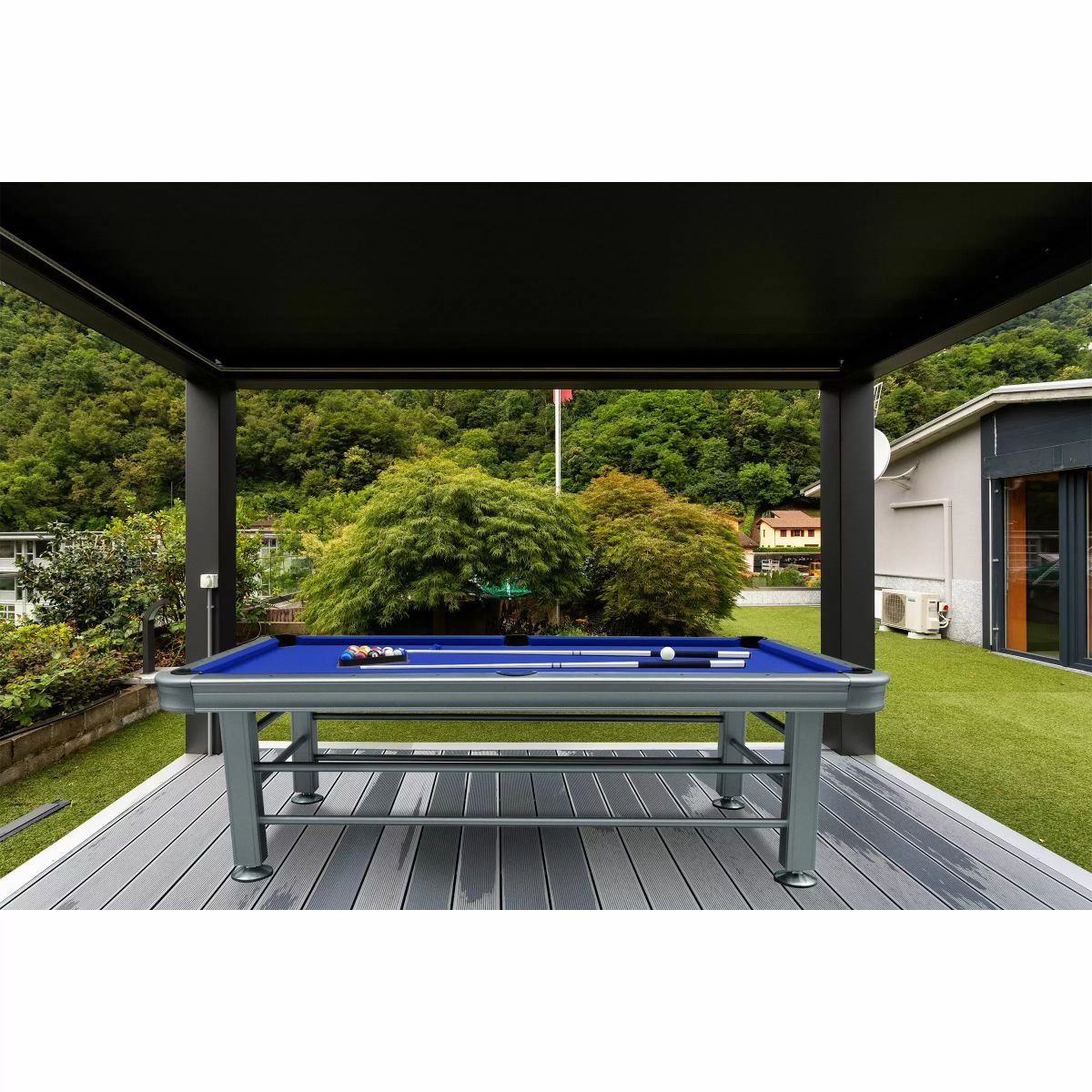 Imperial 8ft Outdoor Pool Table Light Grey - Gaming Blaze