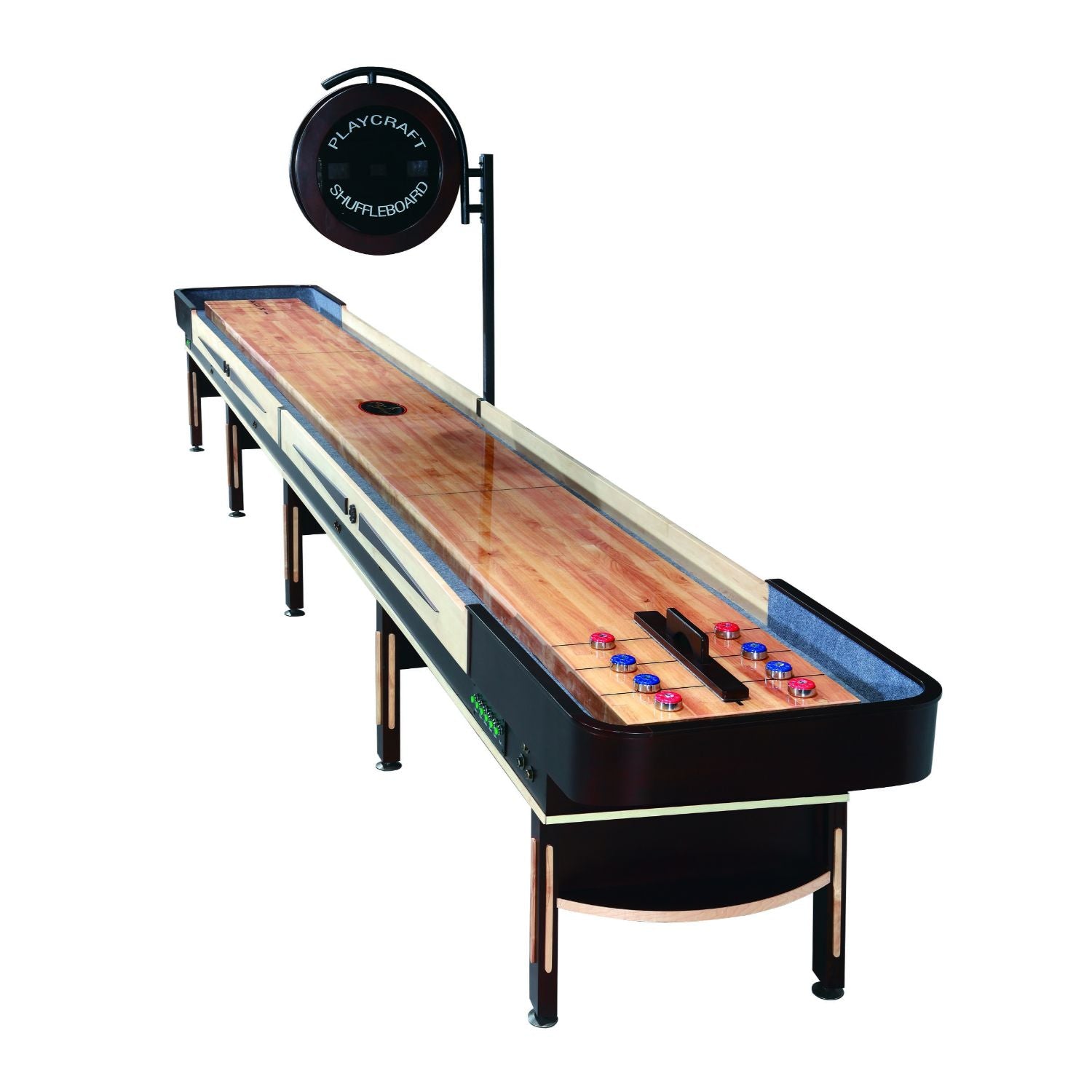 Playcraft Telluride Pro Style Shuffleboard Table with Electronic Scorer - Gaming Blaze