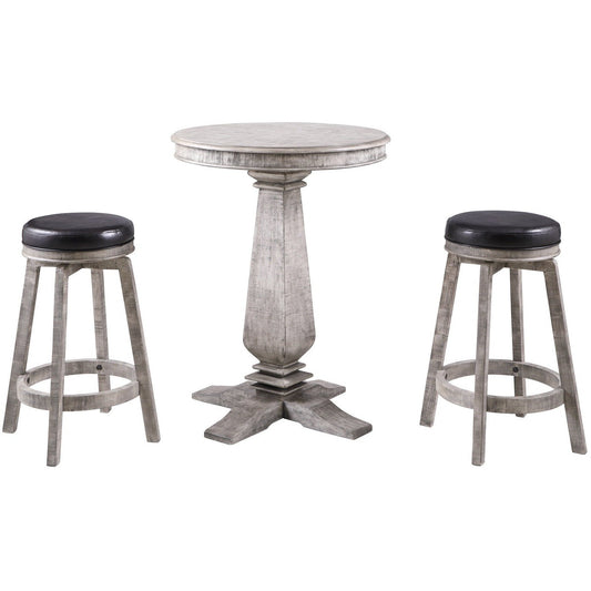 Hathaway Montecito 3 Piece Pub Table Set - Gaming Blaze