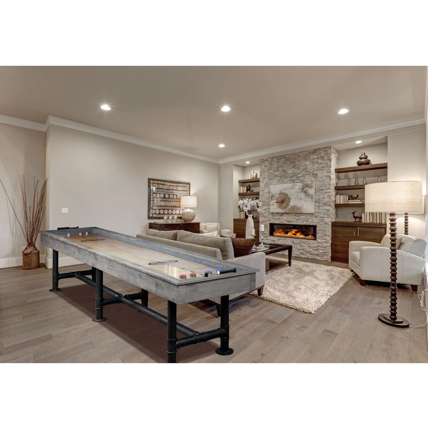 Imperial Bedford 12ft Shuffleboard Table in Silver Mist - Gaming Blaze