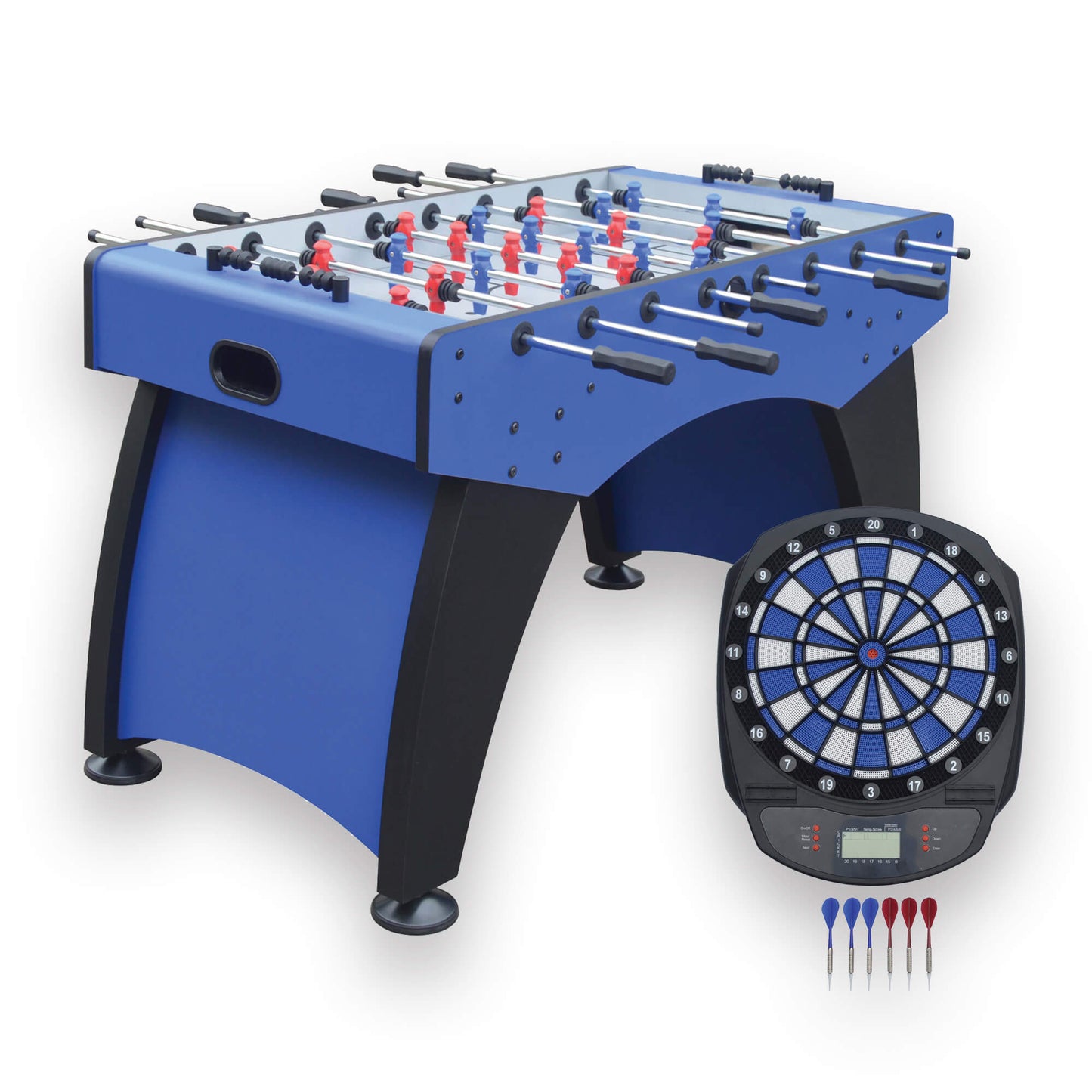 Hathaway Ventura 55" Foosball Table with Bonus Electronic Dart Board - Gaming Blaze